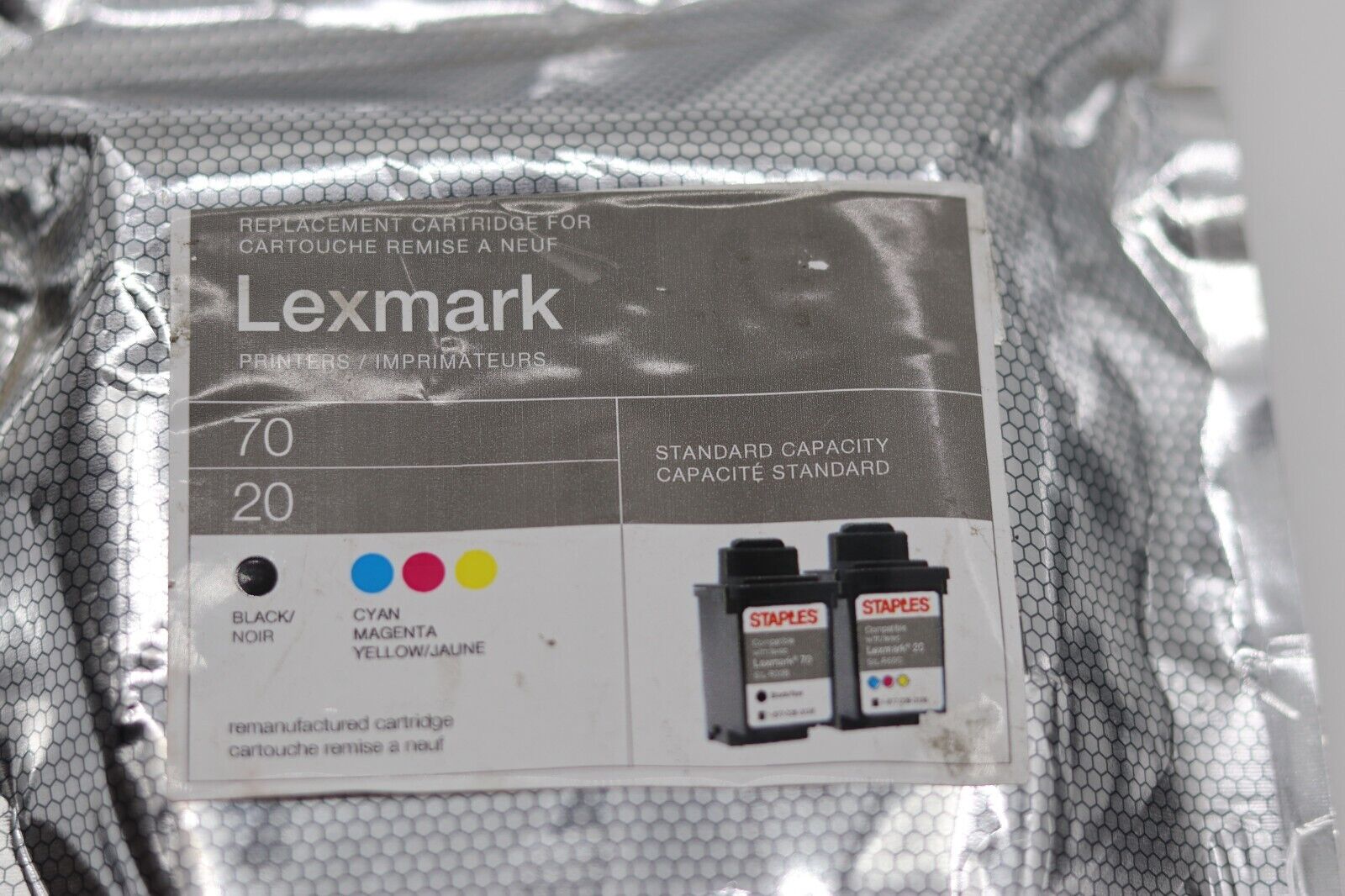 Lexmark 70/20 (12A1970/15M0120) Ink Cartridge 2-Pack GENUINE NEW 