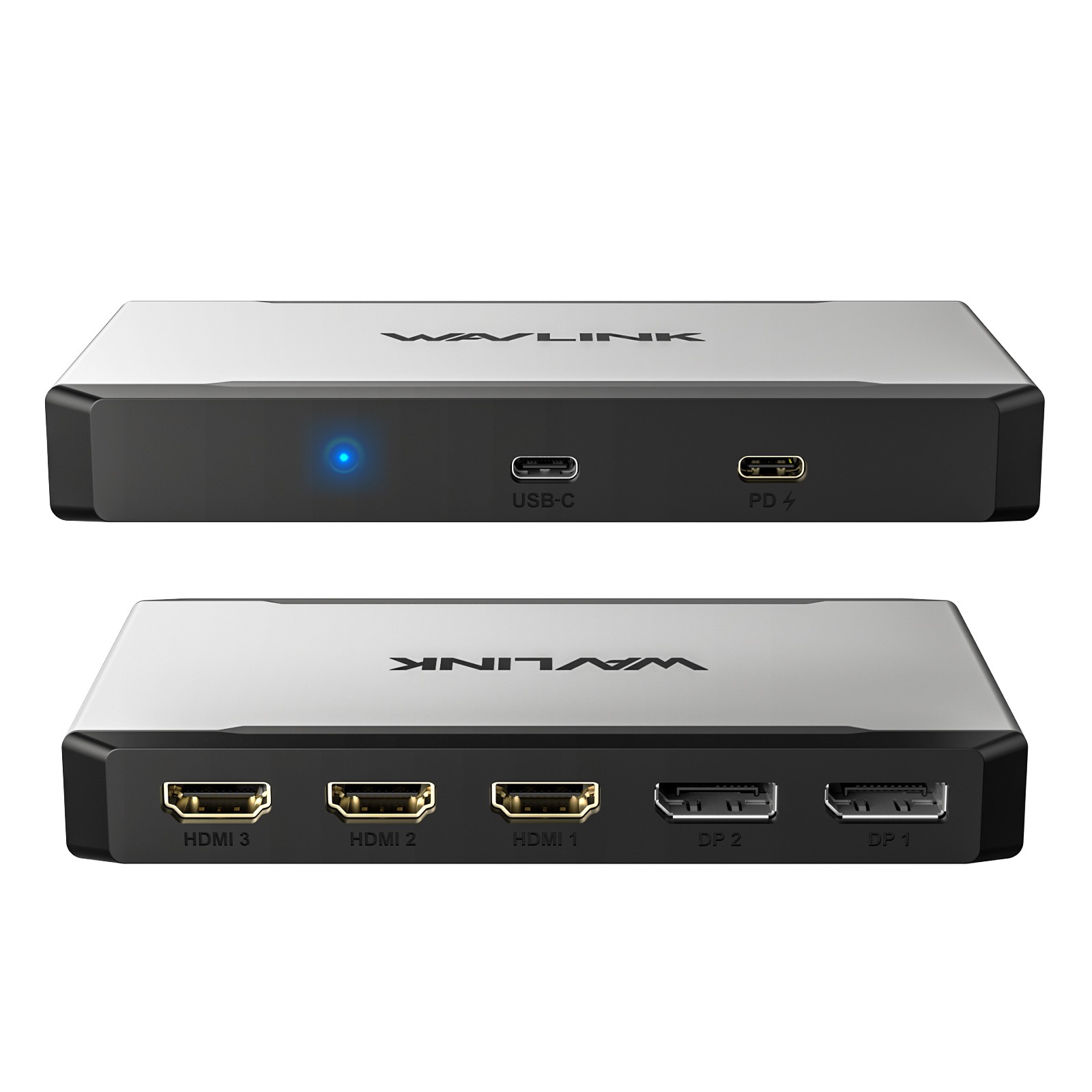 USB-C/USB-A to HDMI/DisplayPort Hub Triple 4K@60Hz Display Adapter 95W Charging