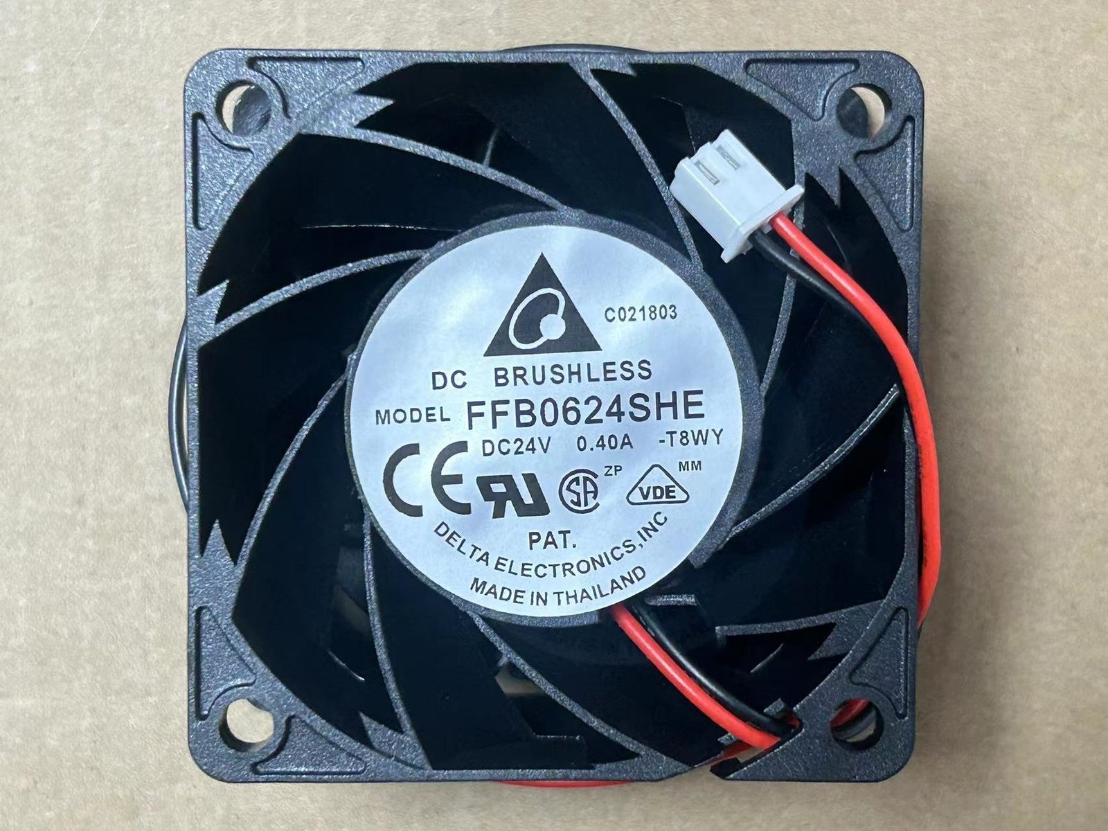 1pcs 6038 24V 0.40A 6CM Inverter Fan 2-wire FFB0624SHE  #D Fast Shipping