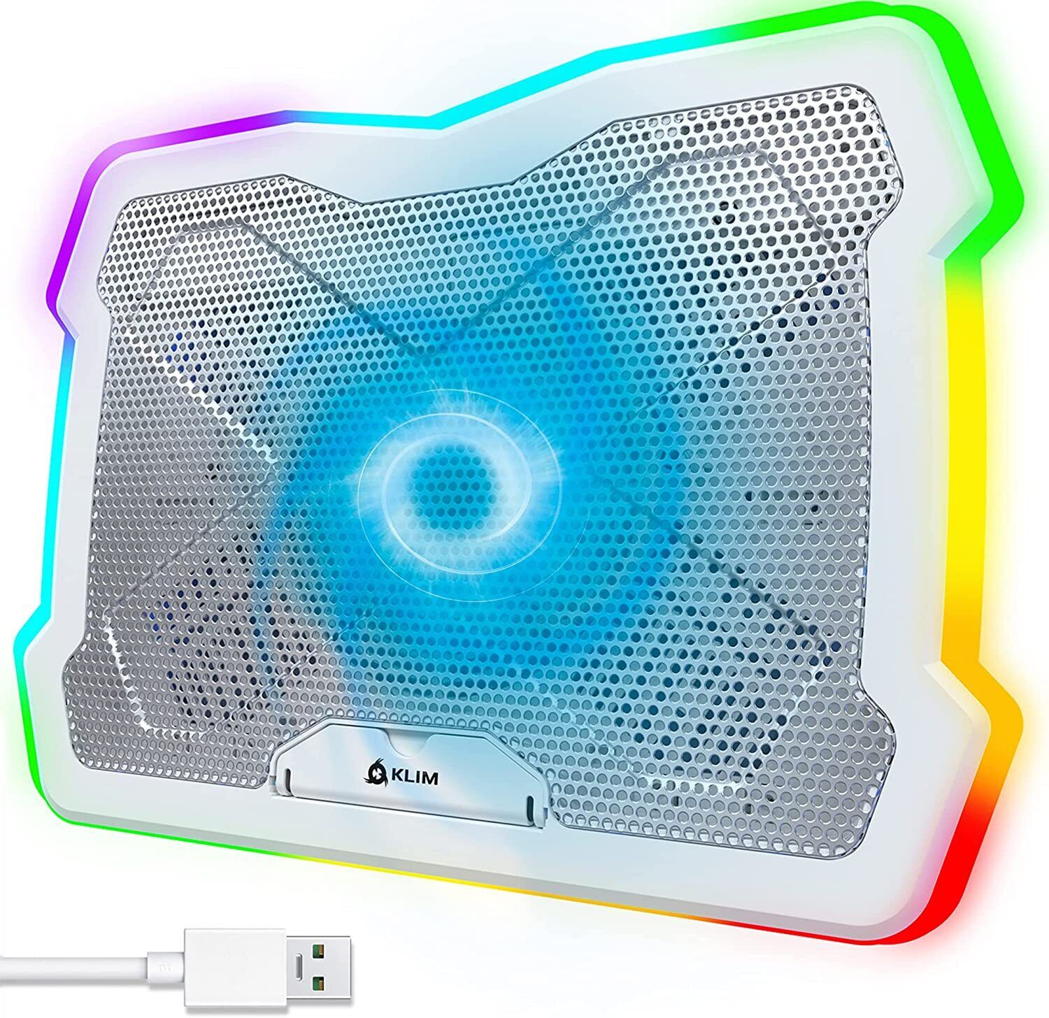 KLIM Ultimate RGB Gaming Laptop Cooling Pad Stand, Up to 17