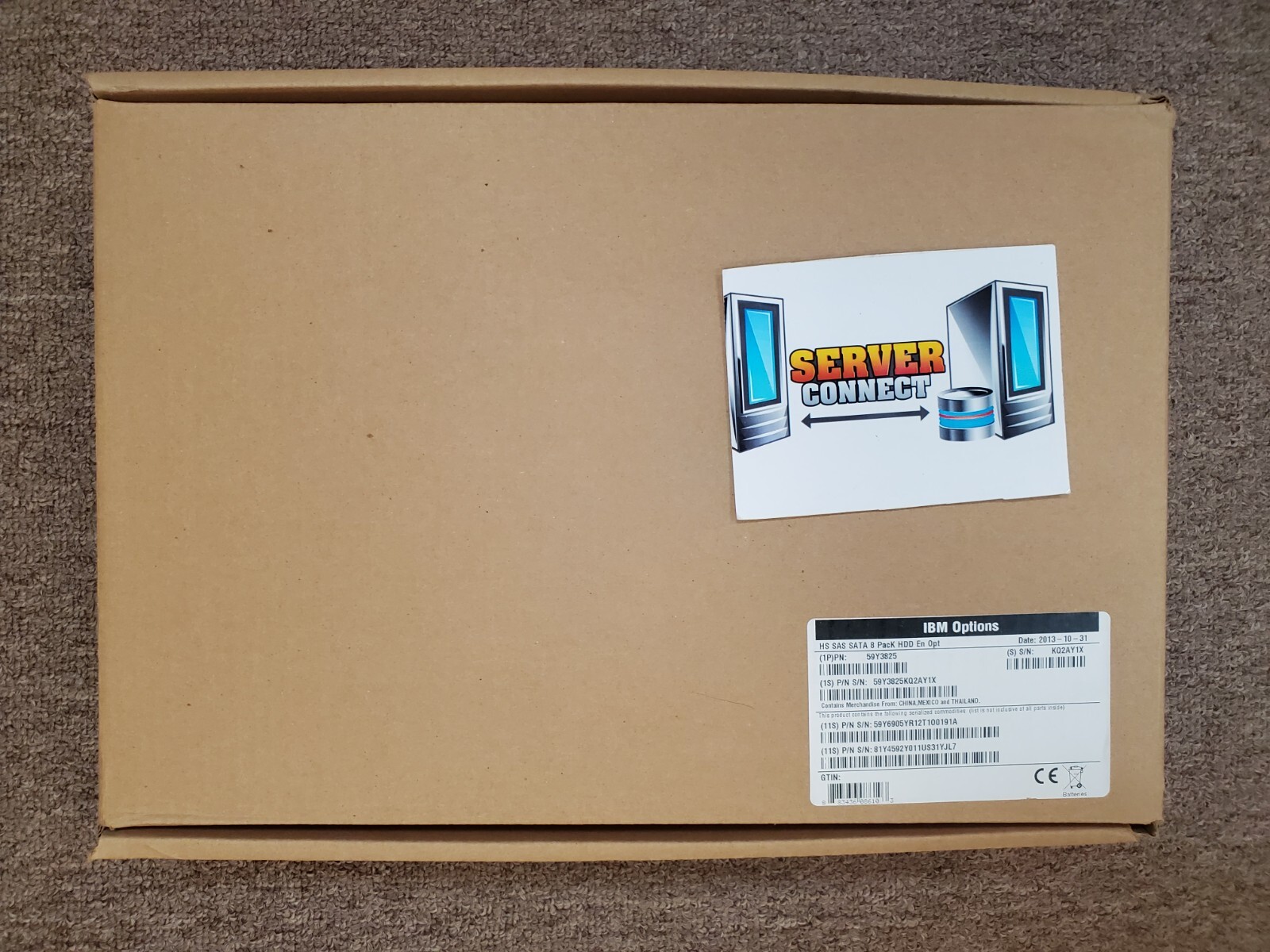 59Y3825 -IBM Hot-swap SAS/SATA 8 Pack HDD Enablement Option (for System x3650M3)