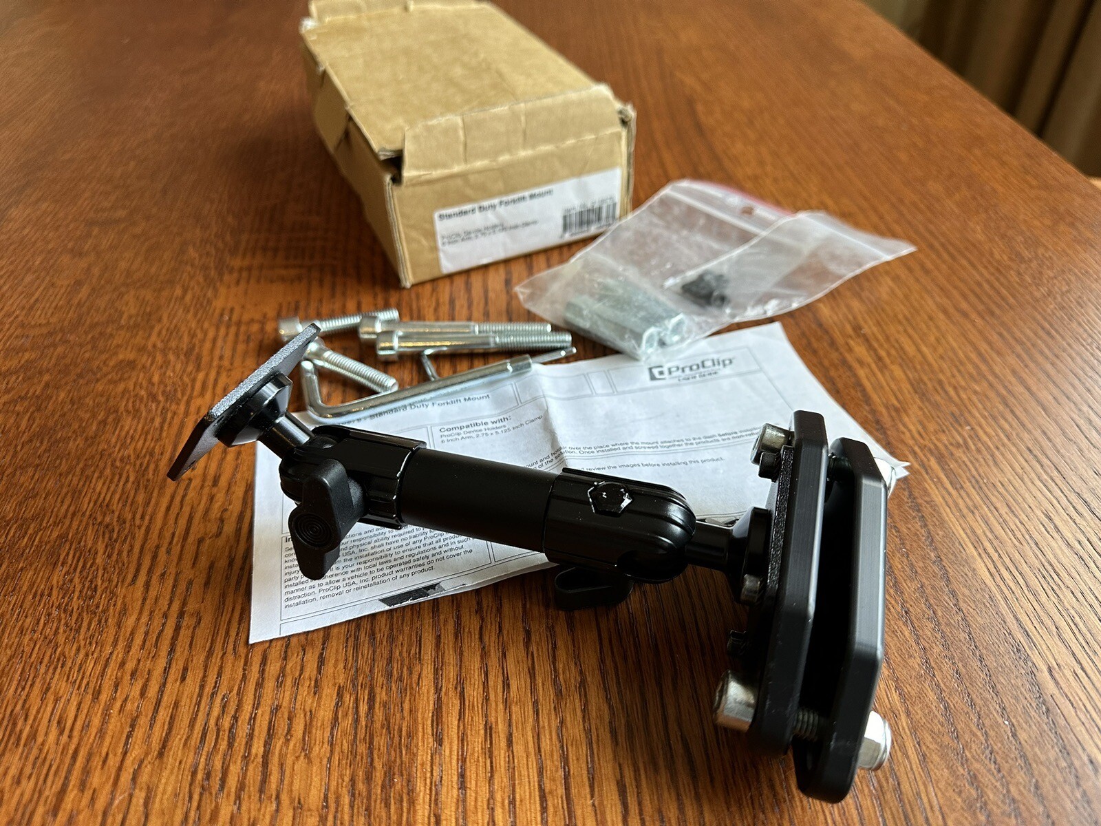Brodit ProClip 215979 Standard Duty Forklift Mount Device Holder 6" Arm