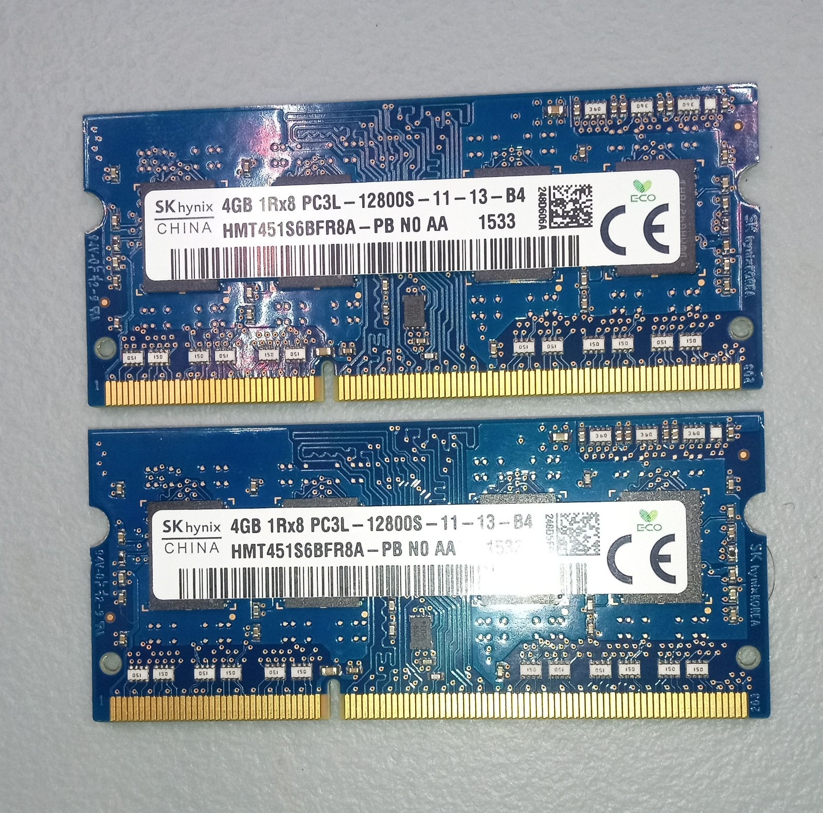 SK HYNIX 2x4GB RAM LAPTOP MEMORY MODULE STICKS