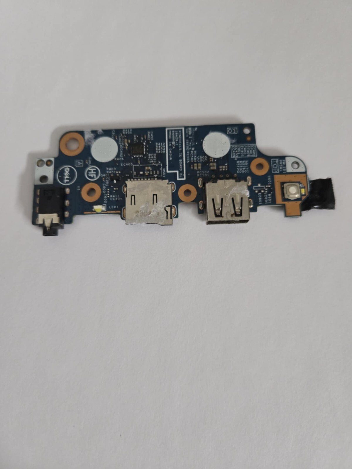 OEM DELL Latitude 3300 Laptop USB/SD Card Reader/Power Button IO Board P/N KR8F3