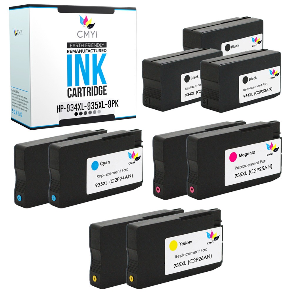 CMYi 9PK Compatible 934XL 935XL Multipack Ink for HP OfficeJet 6815 6820 6825
