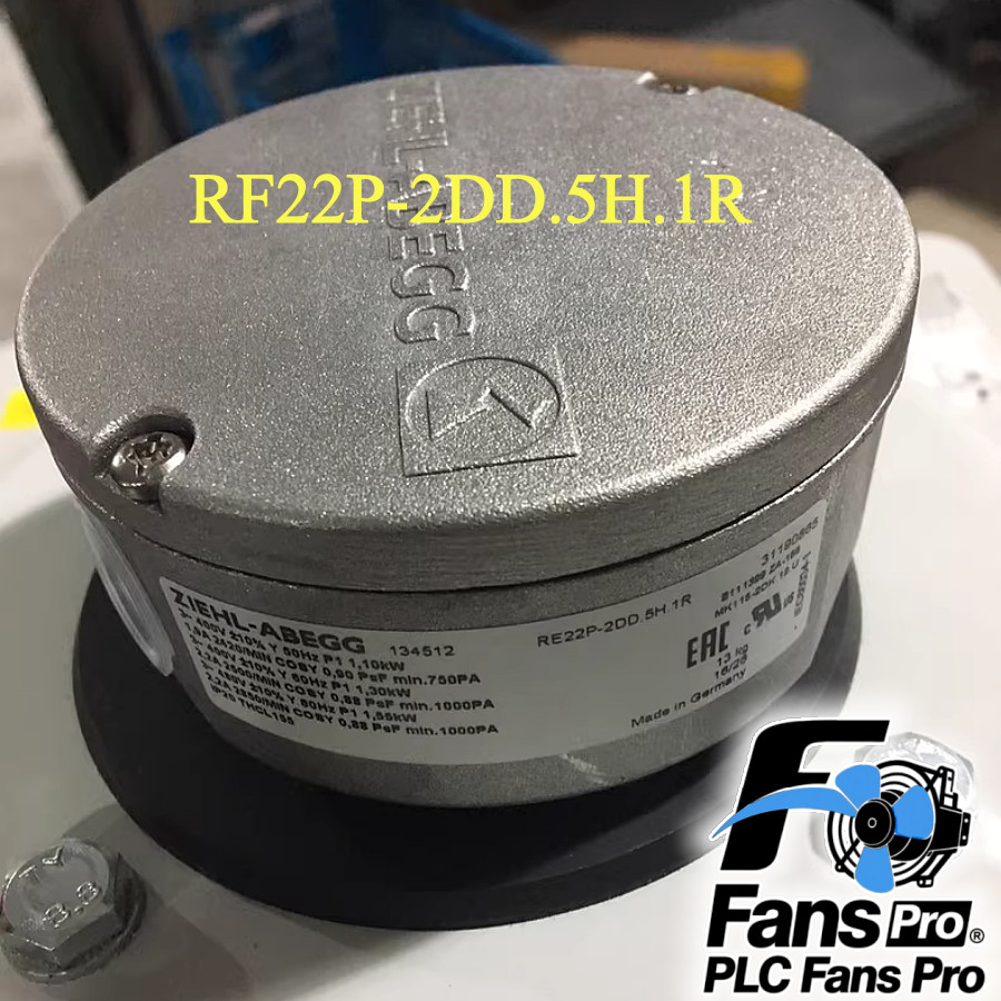 1PCS New ZIEHL-ABEGG RF22P-2DD.5H.1R 400VAC 3.6A Cooling Fan  Fast Ship