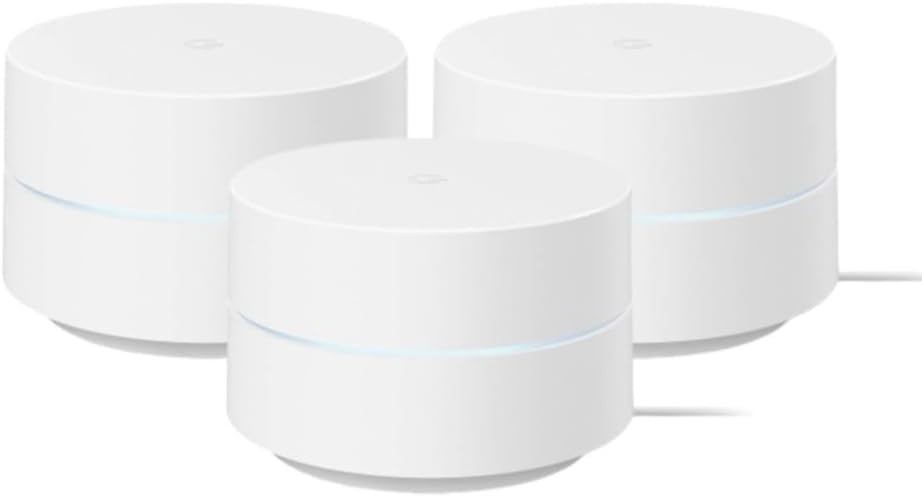 Google WiFi - AC1200 - Mesh WiFi Router System Bundle (3-Pack) - 4500 Sq Ft