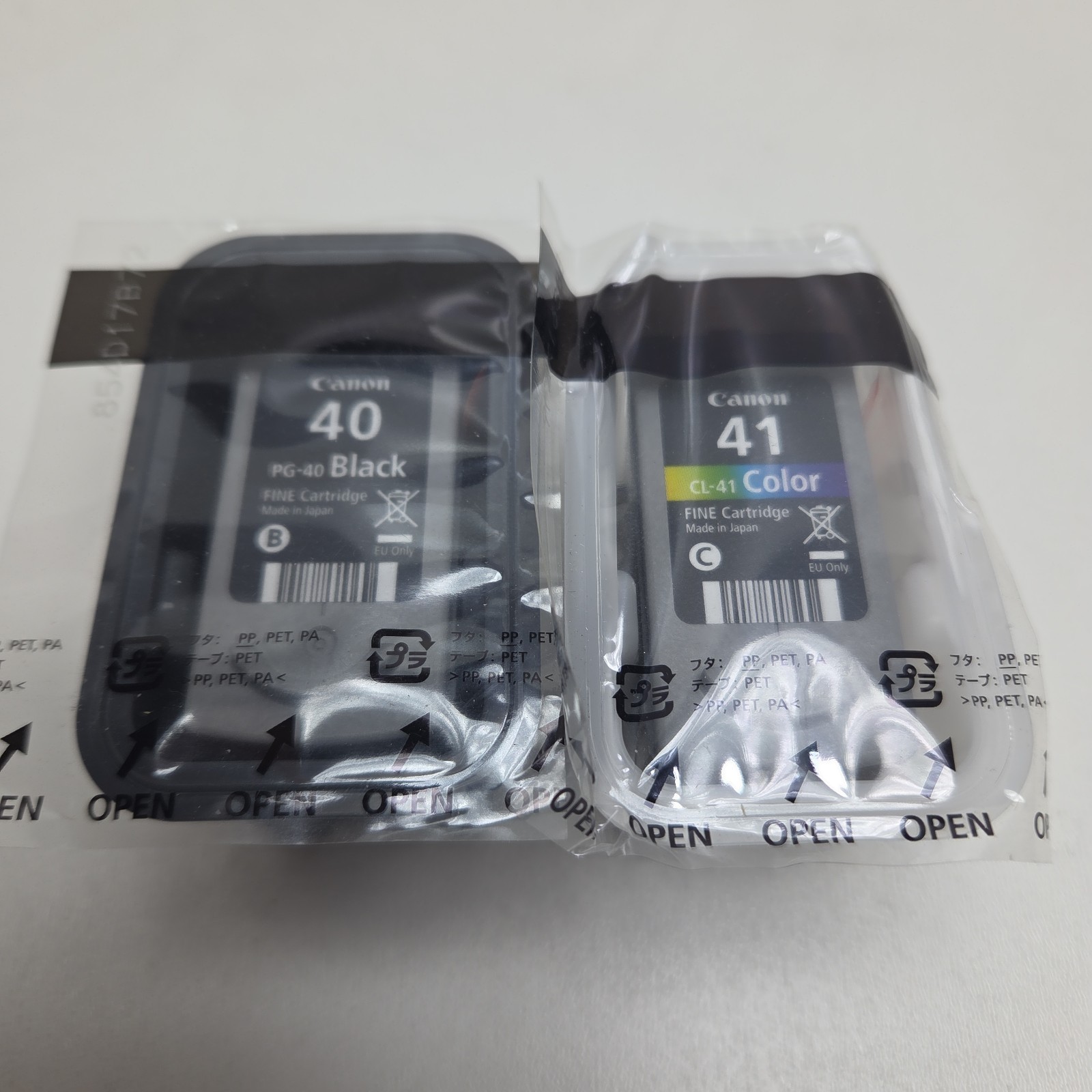 NEW GENUINE - CANON 40 41 BLACK TRI-COLOR Ink Cartridges - 0615B009 Sealed
