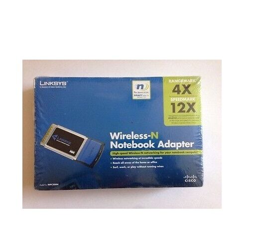 Cisco-Linksys PC Card WPC300N Wireless-G PCMCIA Network Adapter Notebook Adaptor