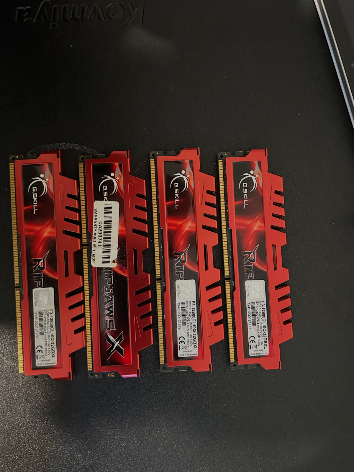 G.SKILL Ripjaws X 8GB DDR3 1600MHz PC3-12800U F3-12800CL10S-8GBXL Desktop RAM BT