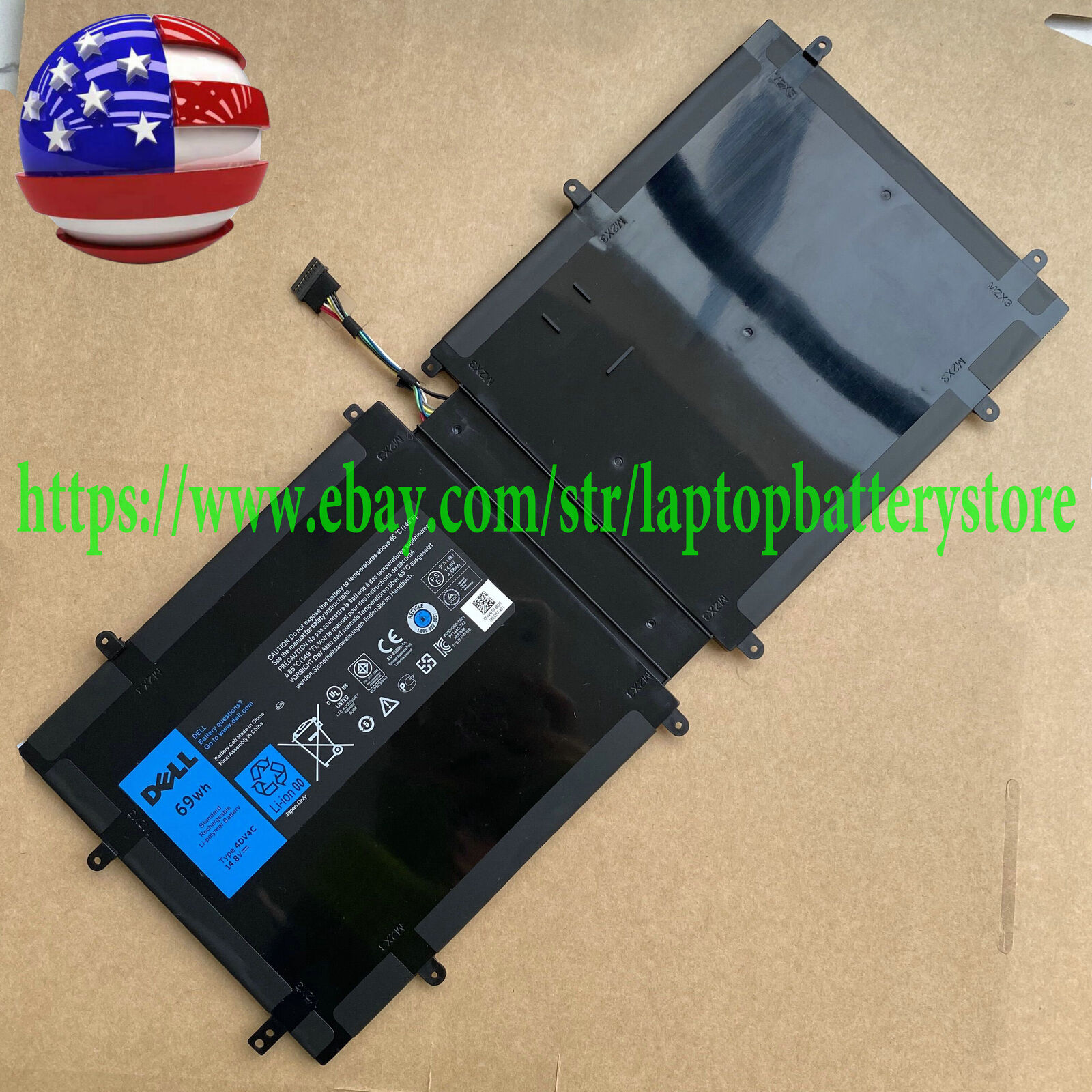 Genuine Battery For DELL XPS 18 1810 XPS 18 1820 Series D10H3 4DV4C 63FK6
