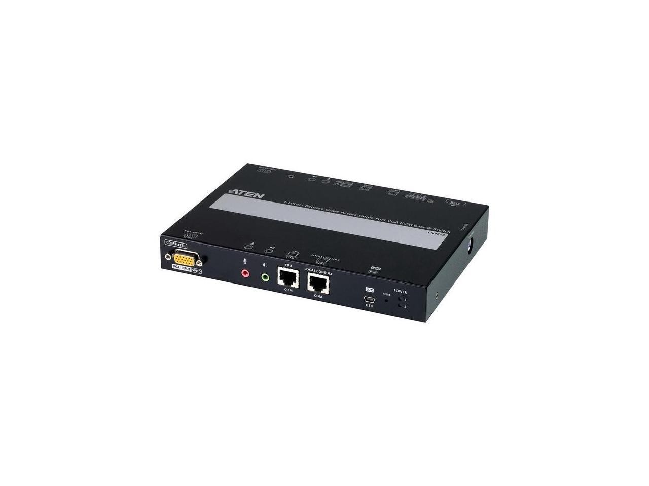 ATEN 1-Local/Remote Share Access Single Port VGA KVM over IP Switch CN9000