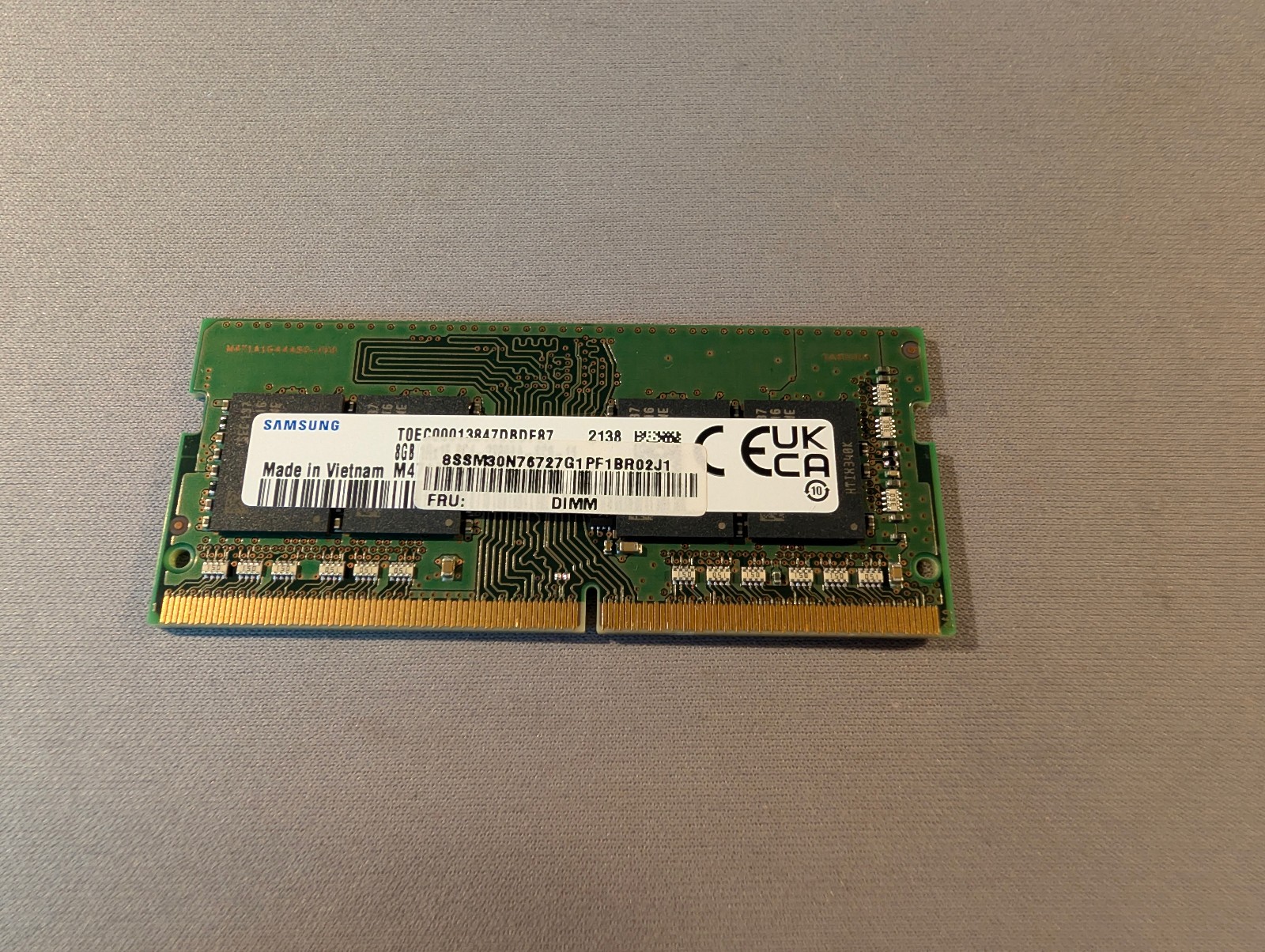 Samsung 8GB PC4-25600 DDR4-3200 SO-DIMM RAM M471A1K43EB1-CWE (