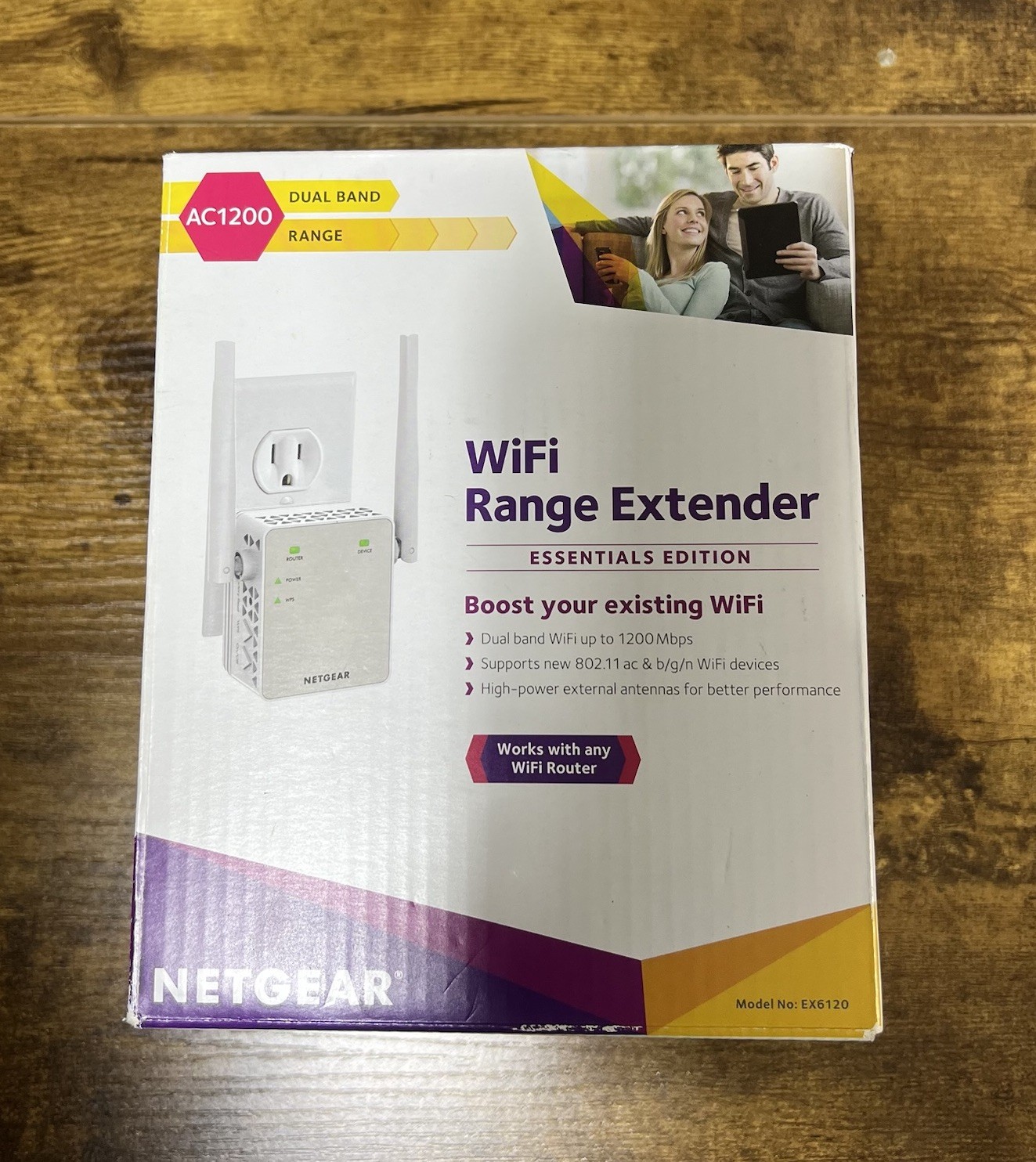 NETGEAR EX6120-100NAS AC1200 Dual Band WiFi Range Extender 