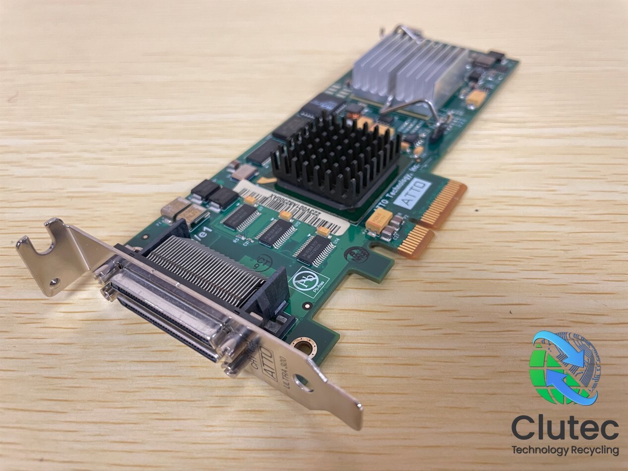 HP ATTO Technology Inc 445009-001 PCI-E Dual Port SCSI Adapter Card AH627-60001