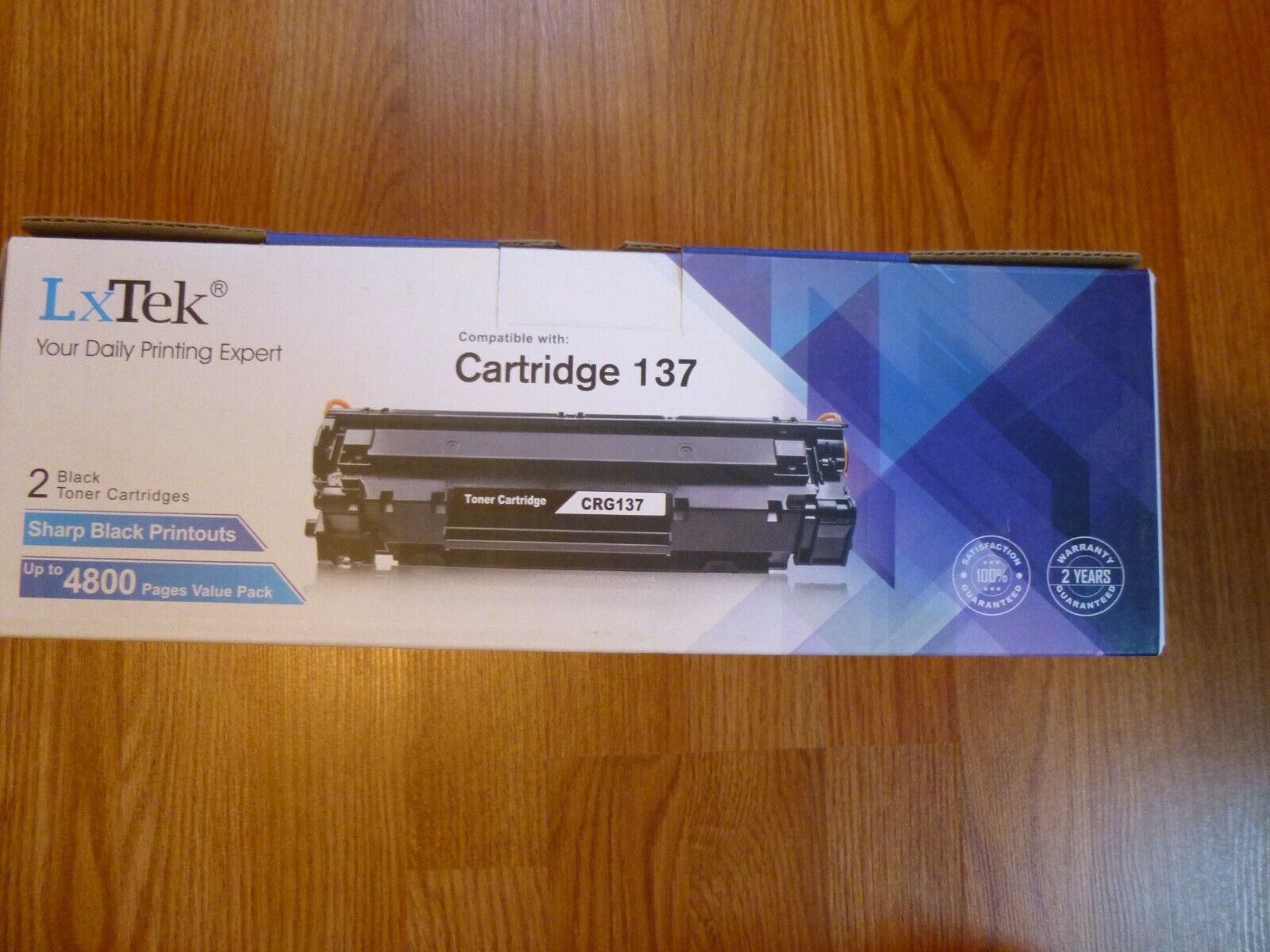 LxTek Black Toner Cartridge 137 2 pieces Printer Ink