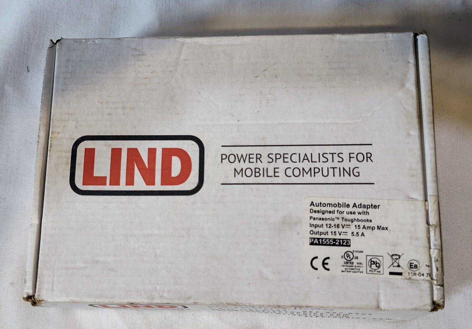 Lind Auto Adapter Power Supply For Panasonic Tough books Model #PA1555-2123