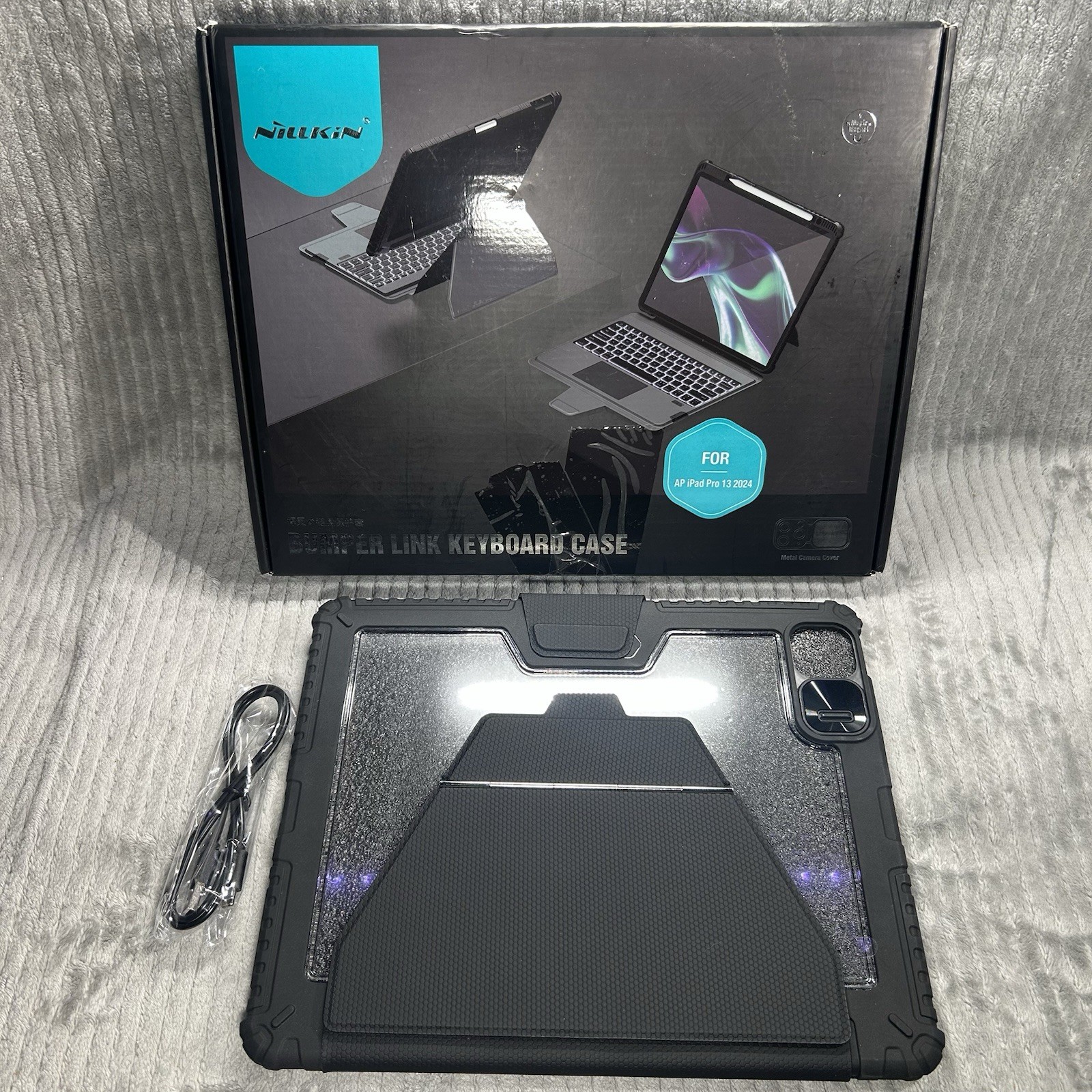 Nillkin iPad Pro 13 inch (M5, 2025/M4,2024) Case with Detachable Keyboard, Black