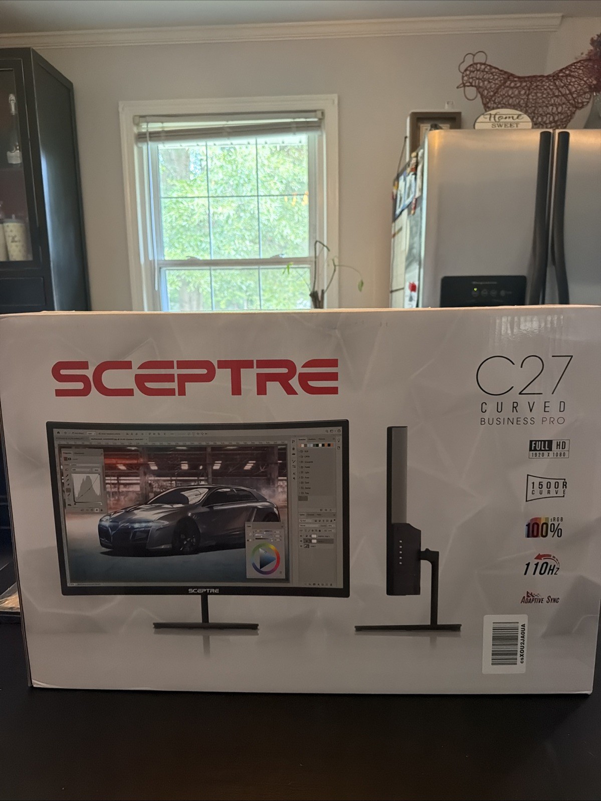 New Curved 27-inch Gaming Monitor 1500R 100Hz HDMI X2 DisplayPort 1ms 100% sR...