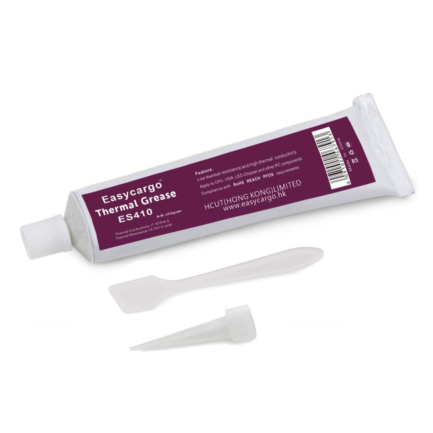 Easycargo 100g Thermal Paste Kit - White Silicone Carbon Compound... 