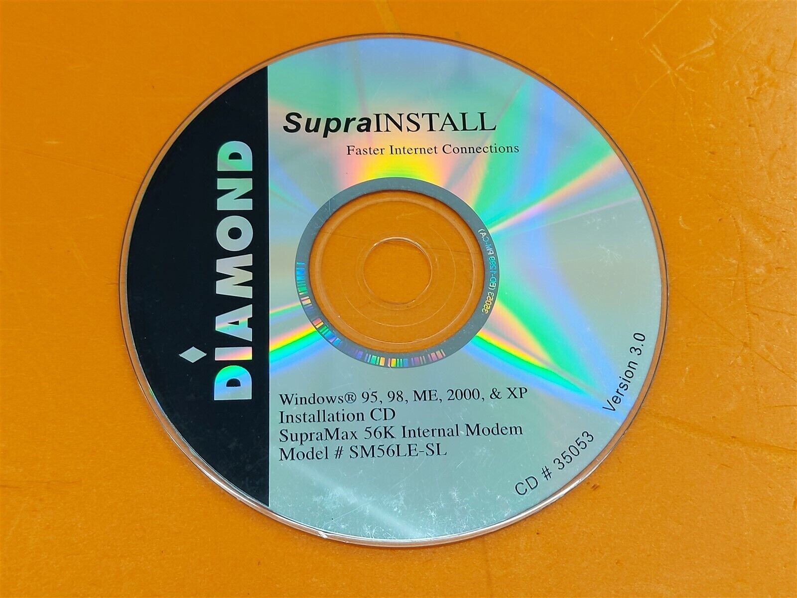 ⭐️⭐️⭐️⭐️⭐️ Diamond Supra Install Faster Internet Connections Ver. 3.0 CD Disc