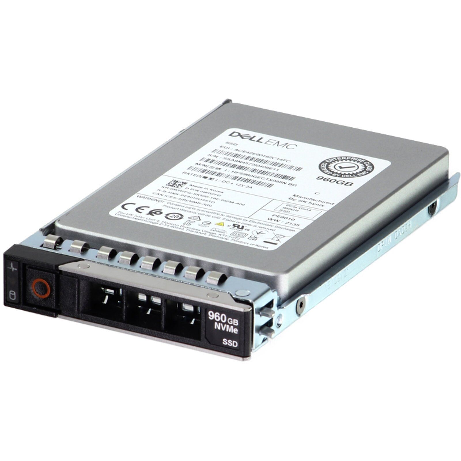 Dell 960GB PCIe Gen4 NVMe RI TLC 2.5 SSD PE8010 (WR2FG-OSTK)