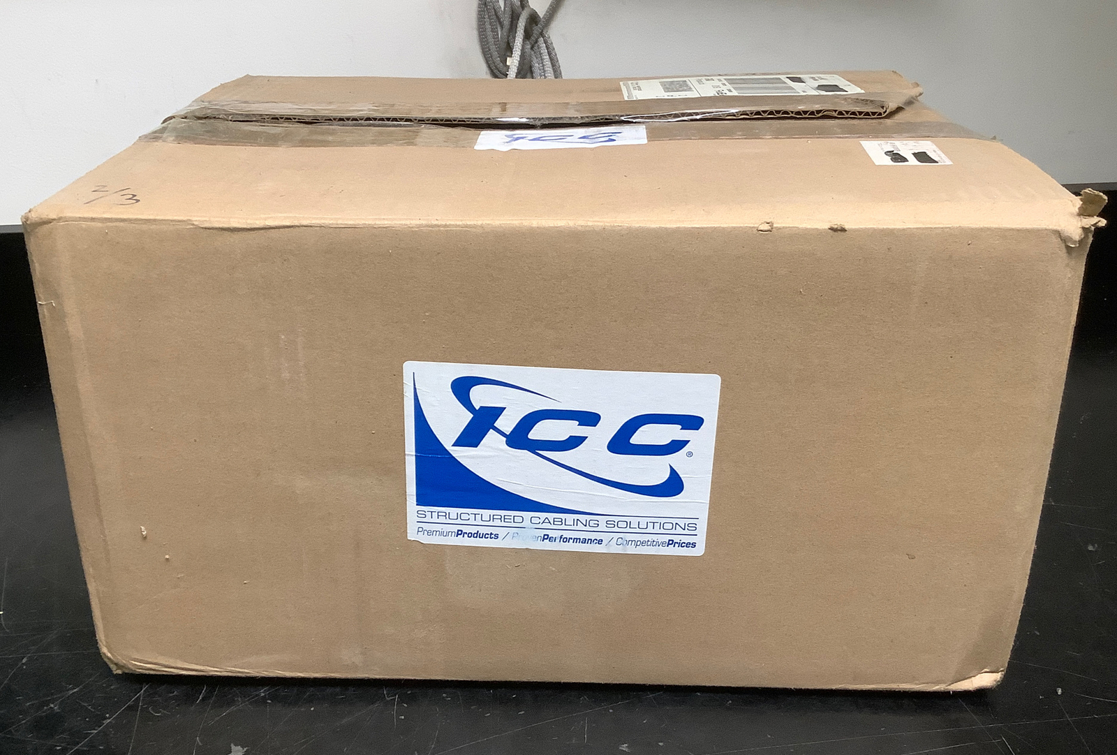 ICC Fiber Optic Rack Mount Enclosure | 12 Panels | 4 RM | Black | ICFOR412BK