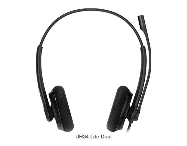 Yealink UH34 Lite Dual Teams USB Headset, Lightweight, All Day Wearing Comfort,