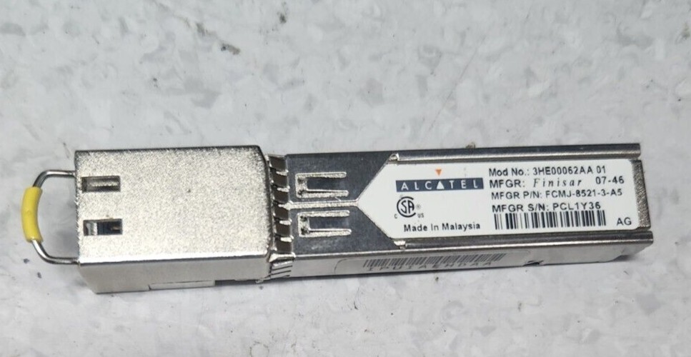 Finisar Alcatel 3HE00062AA 01 10/100 Base-TX SFP Mod Transceiver