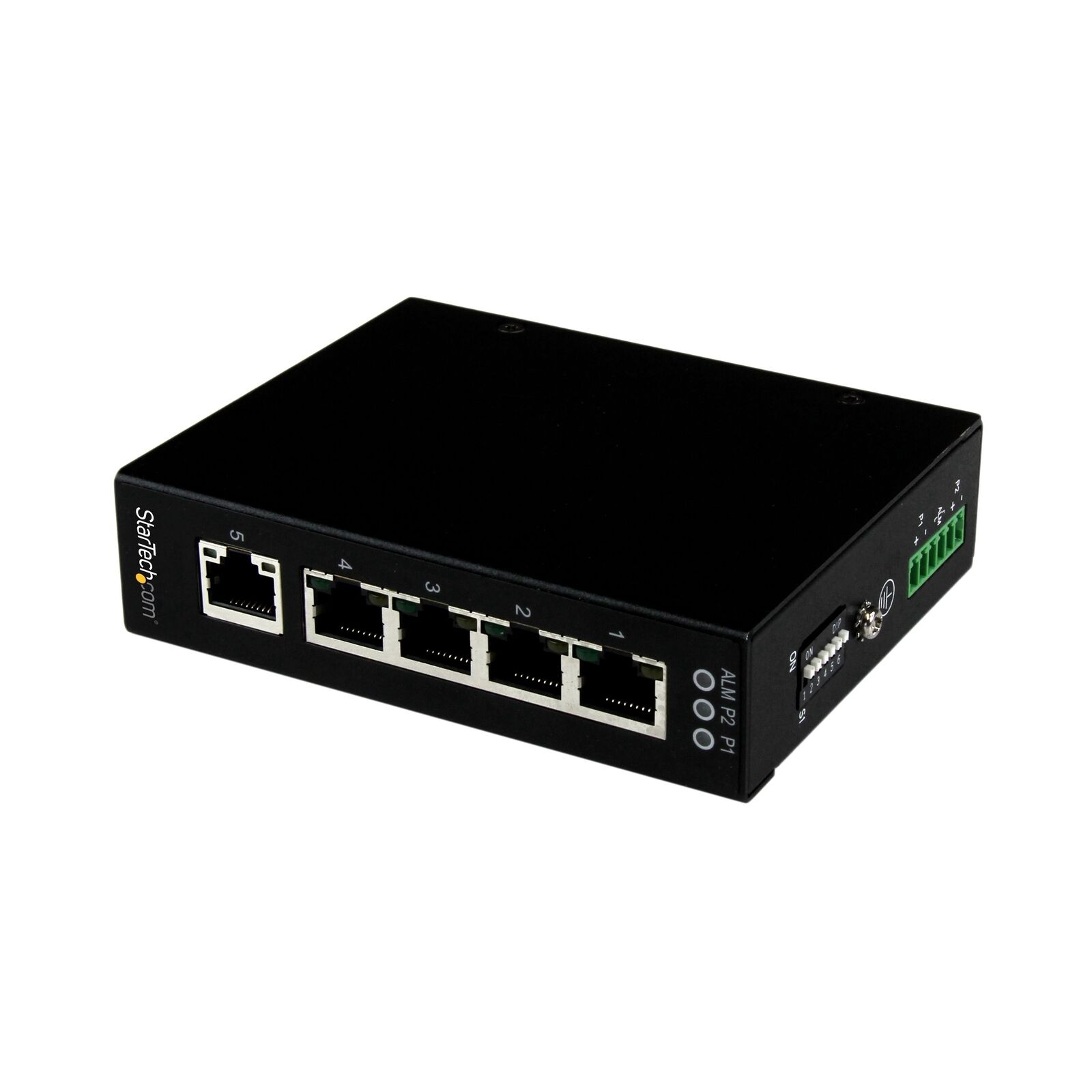 StarTech.com 5 Port Unmanaged Industrial Gigabit Ethernet Switch - DIN Rail /...