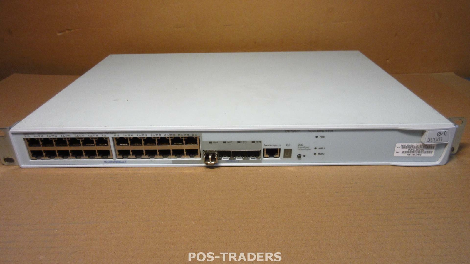 3COM 4200G 3CR17661-91 24-Port 10/100/1000 Gigabit Managed Switch INCL 1X SFP
