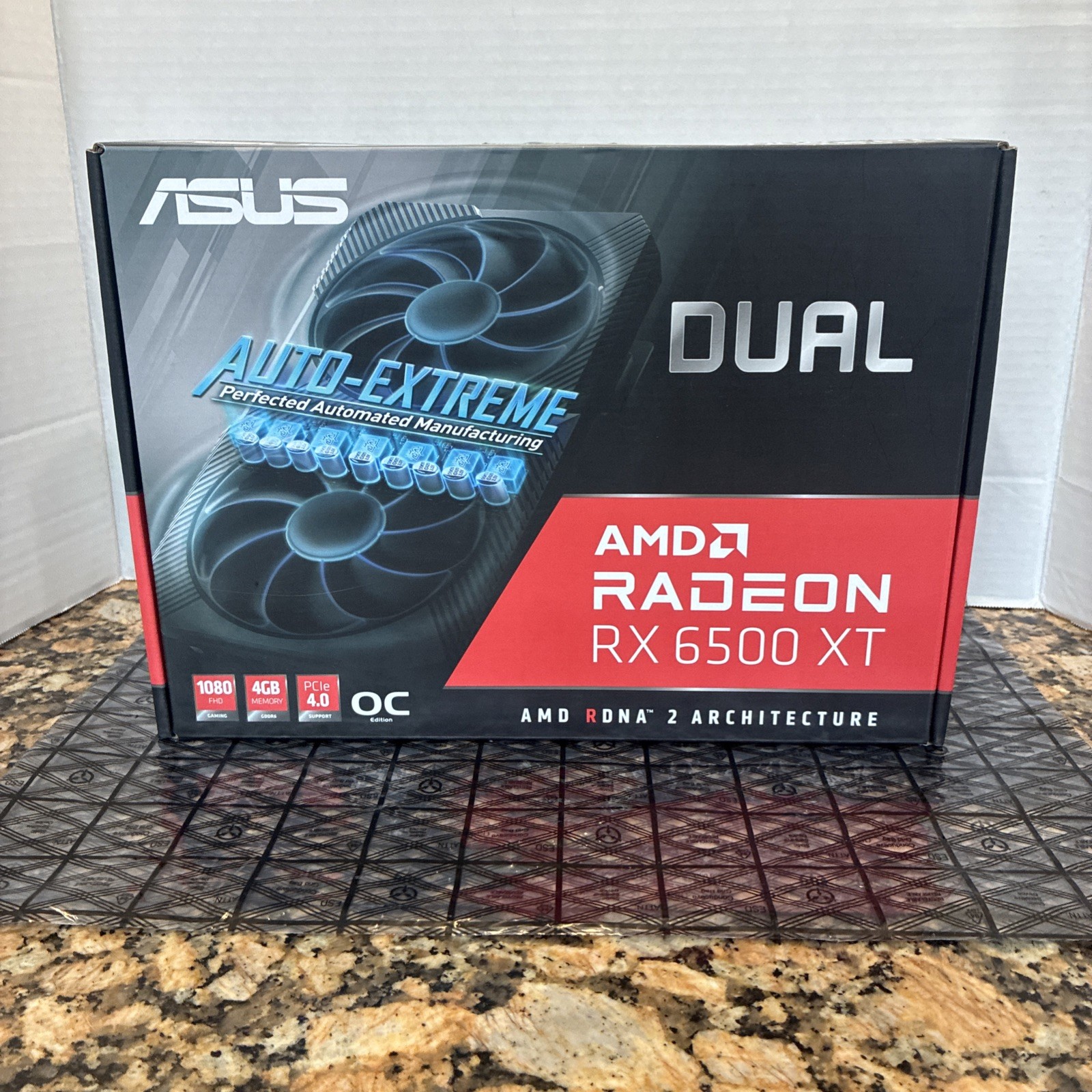 ASUS Dual AMD RX 6500 XT Oc 4GB GDDR6 Graphics Card - DUAL-RX6500XT-O4G RDNA