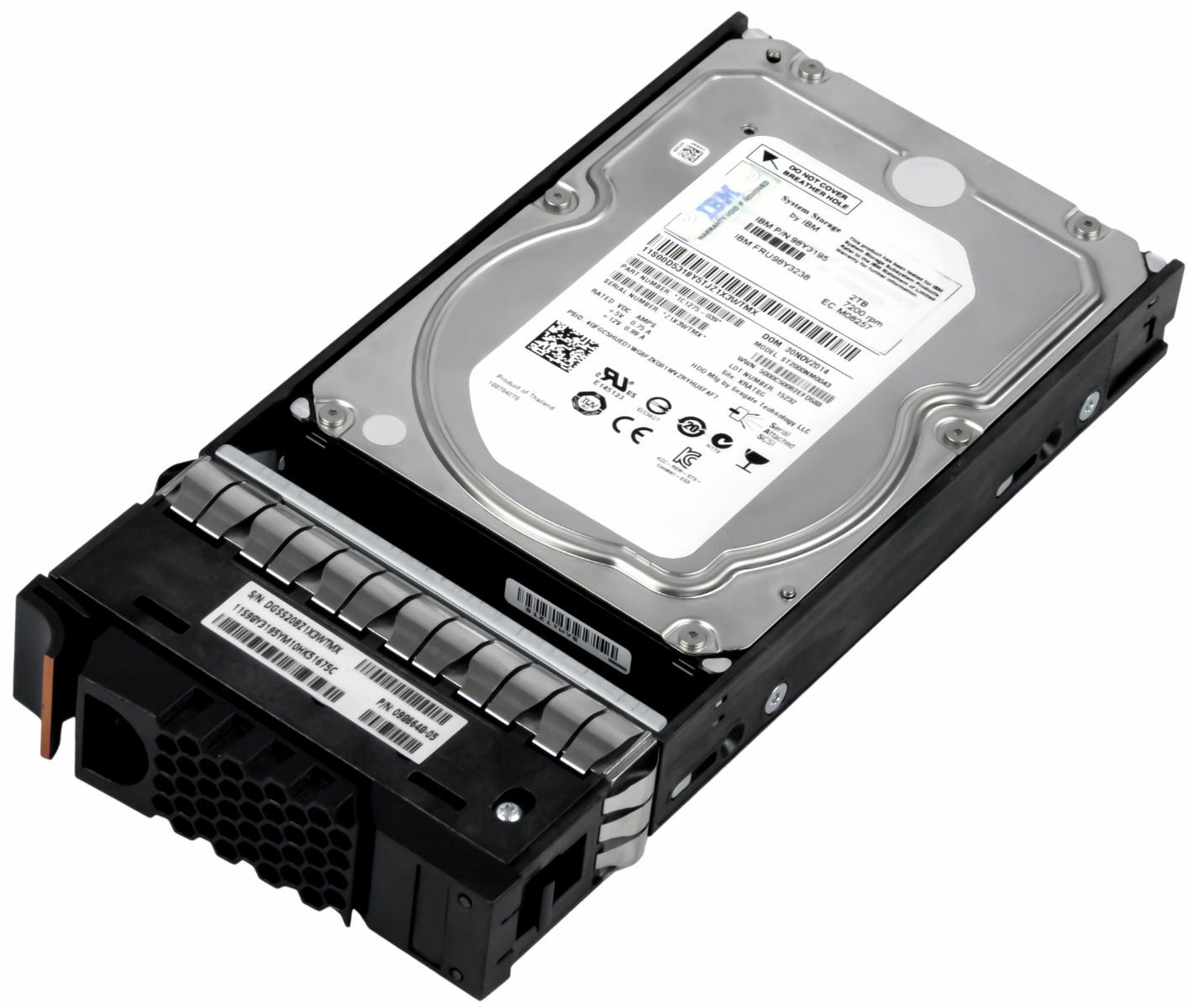 HARD DRIVE IBM 98Y3238 2TB 7200RPM 128MB SAS-2 98Y3195 ST2000NM0043 3.5'' inch