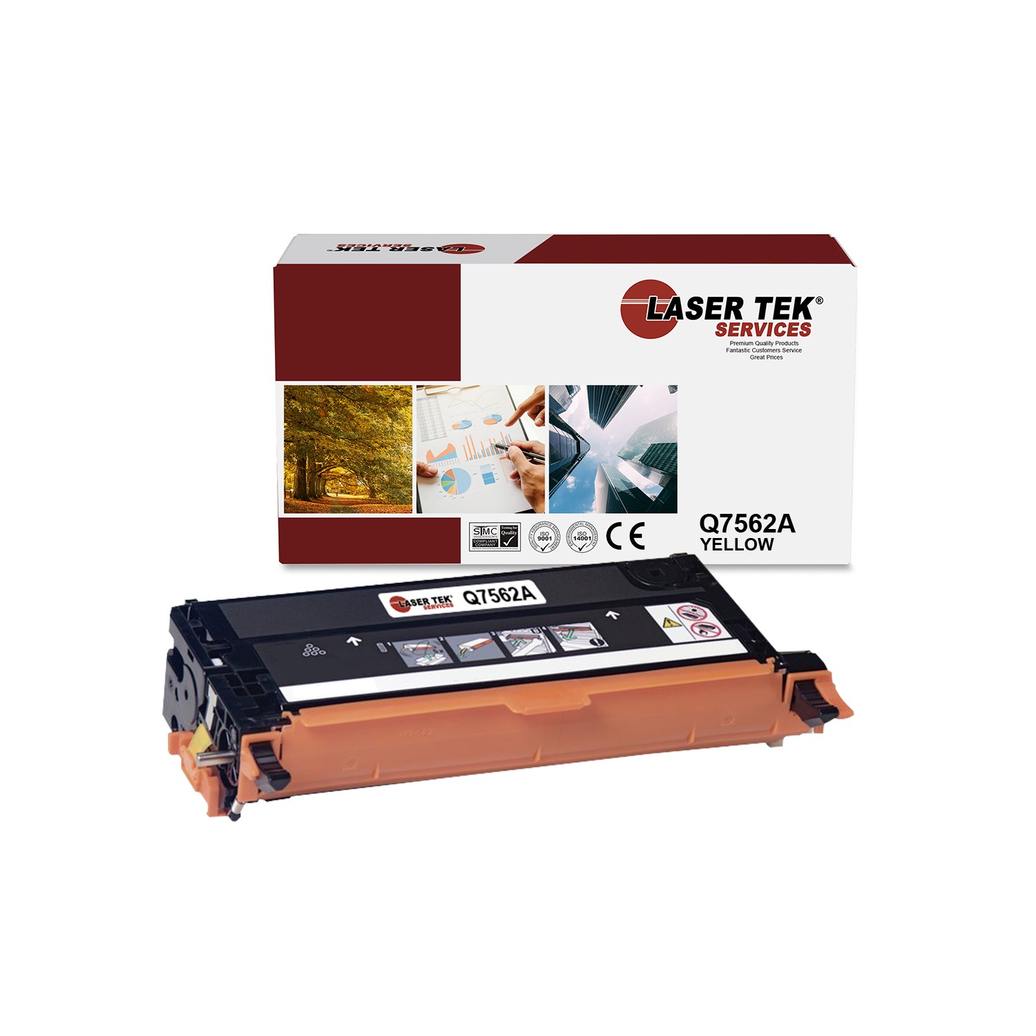 LTS 314A Q7562A Yellow Compatible for HP LaserJet 3000 3000dn 3000n Toner