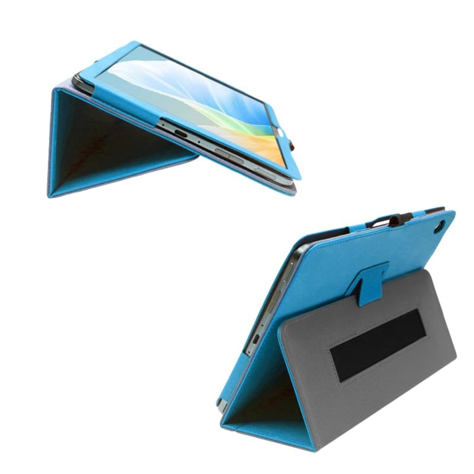Blue Folio Case for ALLDOCUBE iPlay 50 Mini 8.4" Pro NFE Auto Sleep Hand Strap