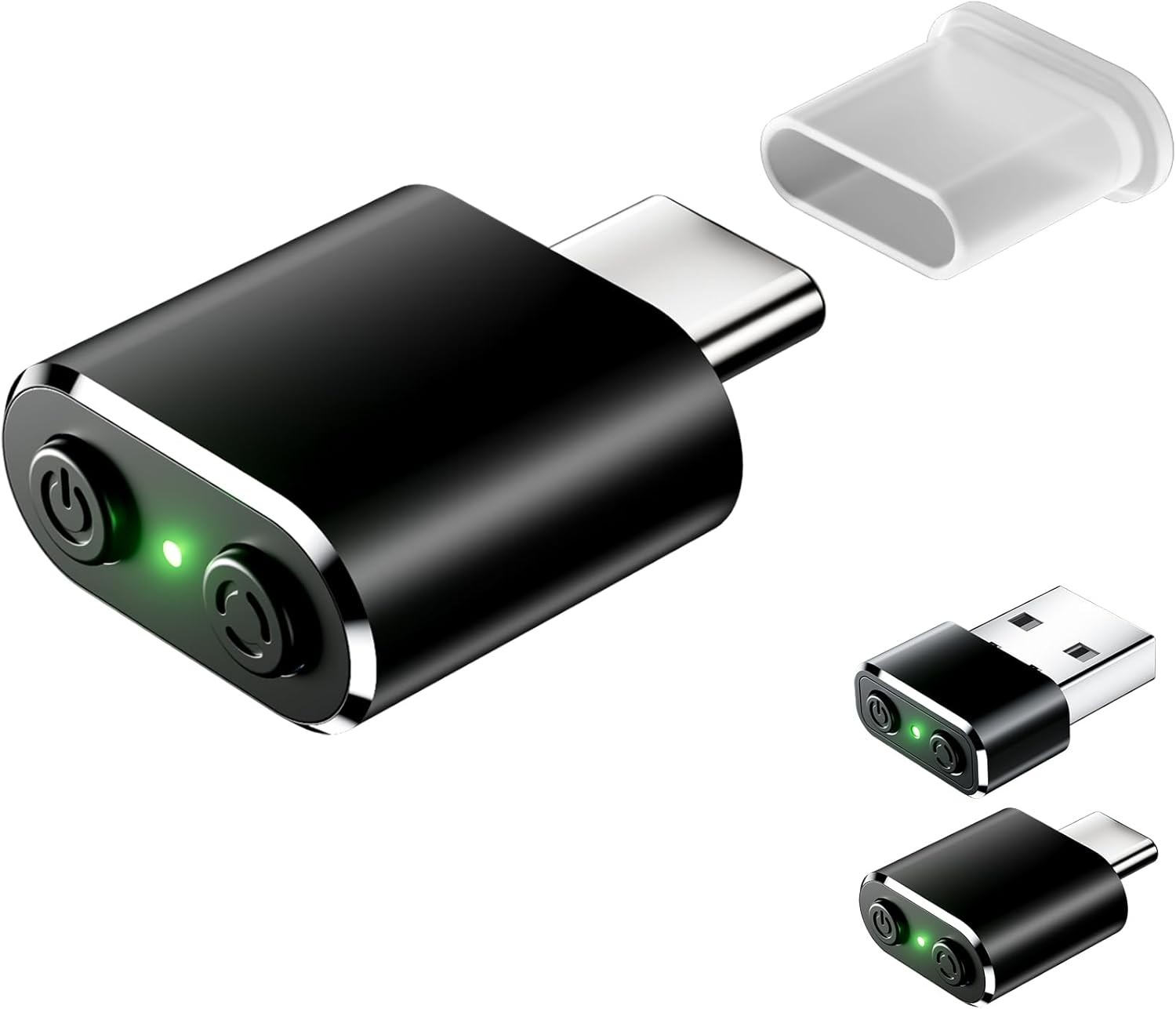 Mouse Jiggler Compatible with Type C Interface TypeC Black 