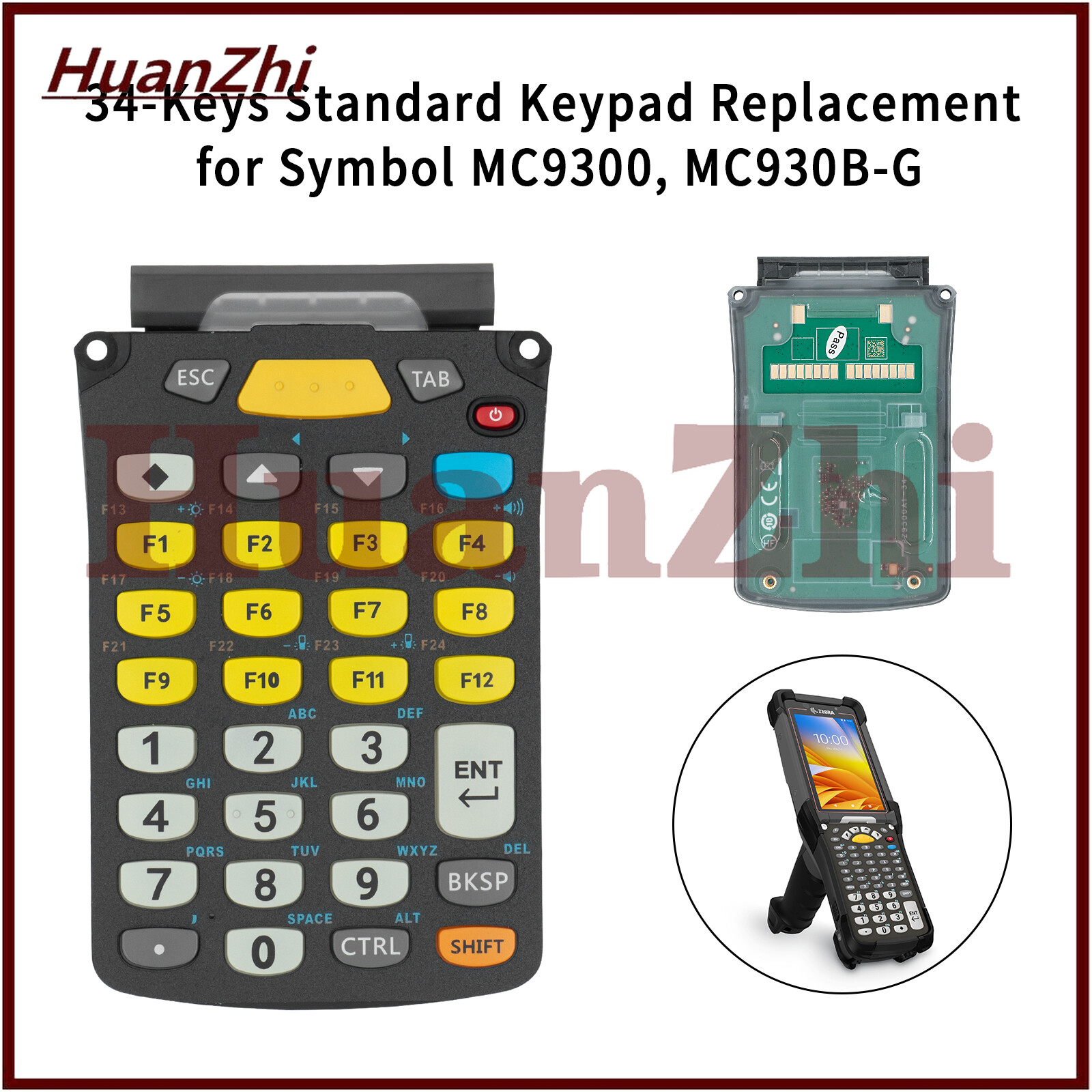 34-Keys Standard Keypad Replacement for Symbol MC9300 MC930B-G Spare