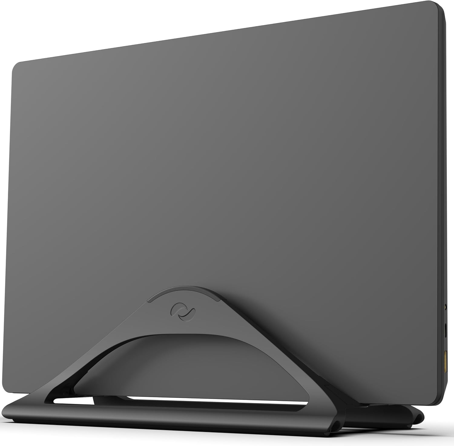 Humancentric Vertical Laptop Stand for Desks Adjustable Matte Black Macbook | Up