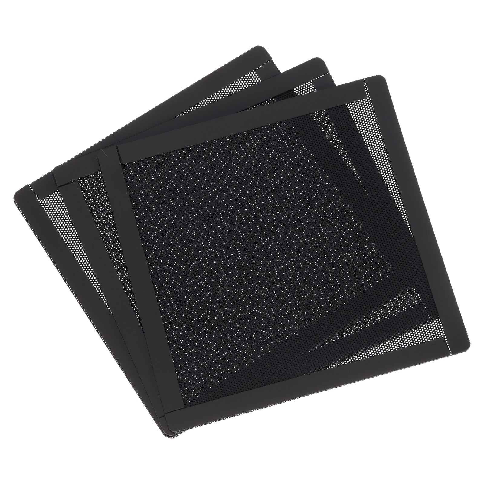 3PCS PC Dust Filter 150x150mm Magnetic Frame Computer Case Cooler Mesh Black