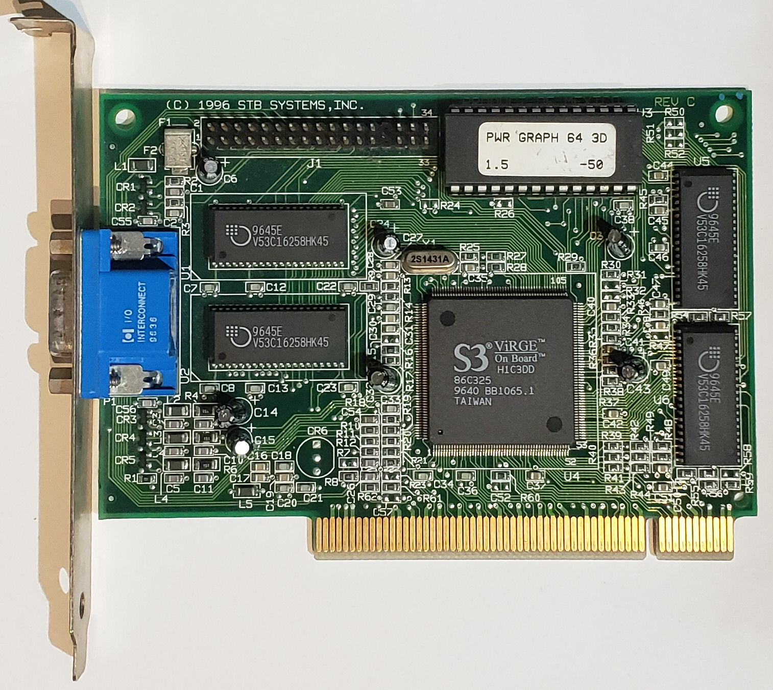 STB PowerGraph 64 3D 2MB PCI VGA Video Accelerator, 1X0-0417-509, 00058699