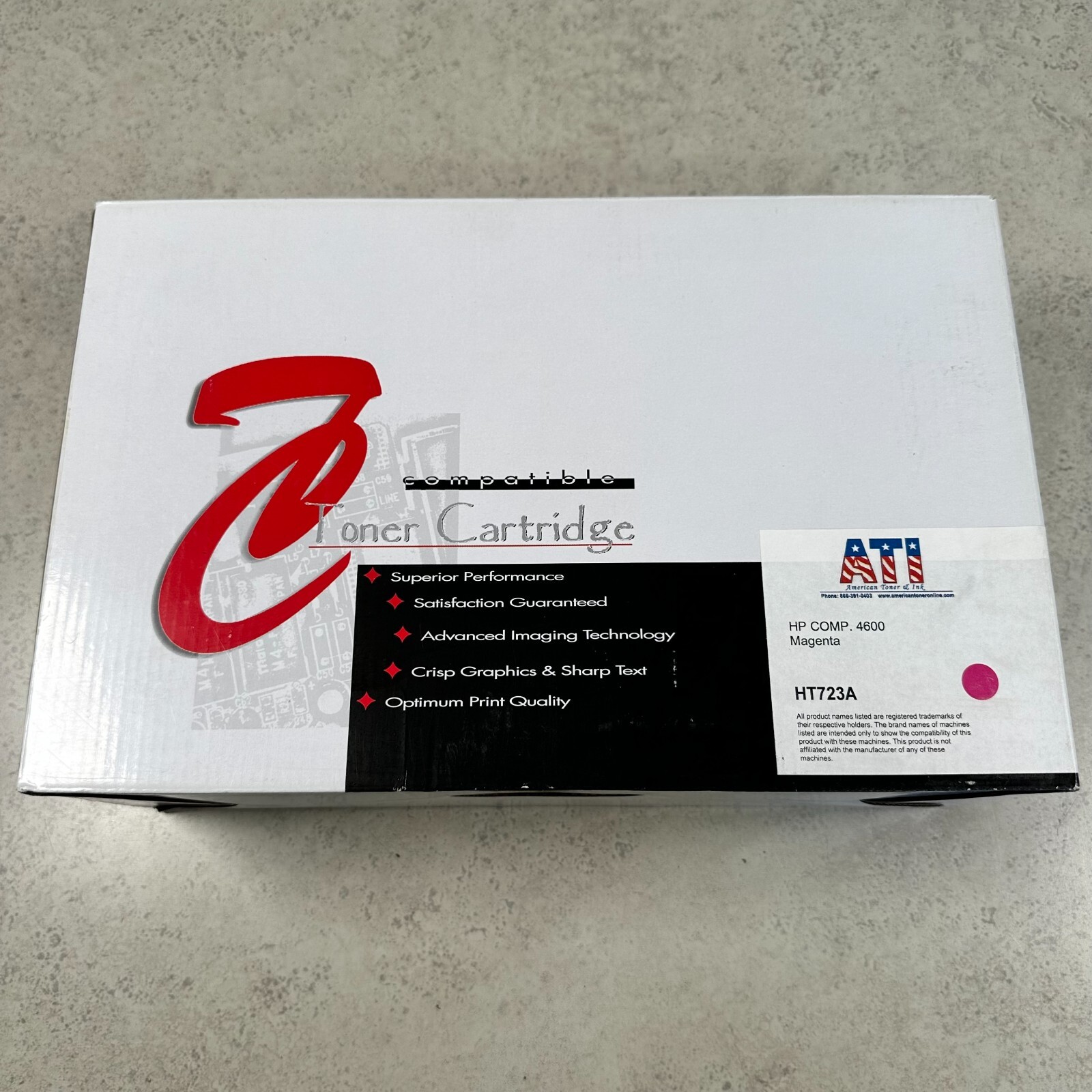 ATI HT723A Magenta Compatible for HP LaserJet 4600 DN Toner Cartridge