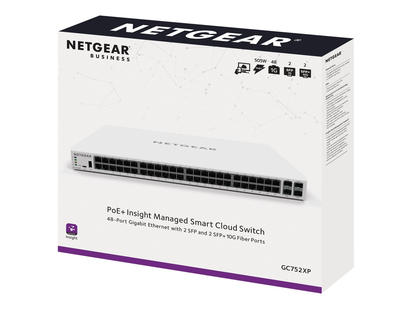 Netgear GC752XP-100NAS Switch II price incl VAT 3 yr warranty* B2B