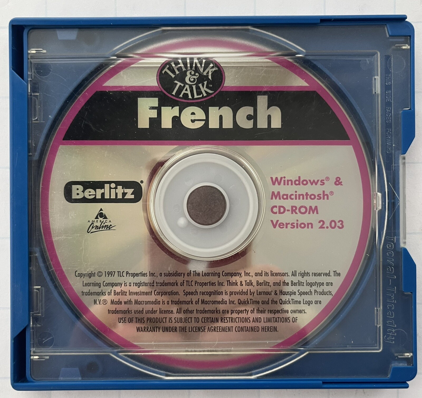 Berlitz Think and Talk French for Windows & Mac (CD-ROM) Version 2.03 Vintage