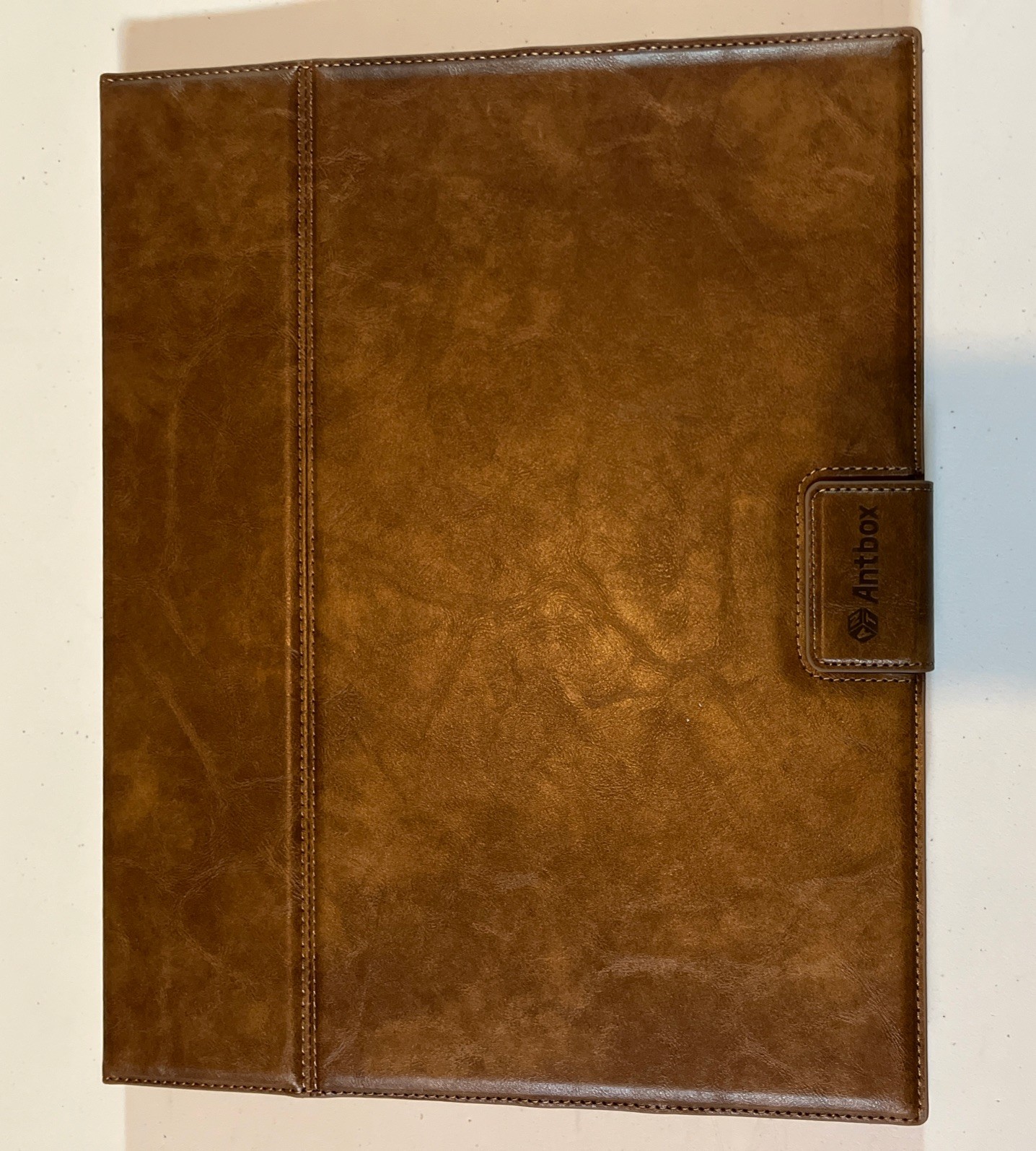 Antbox for iPad Pro 13 Inch Case M4(2024), Built-in Pencil Holder, Brown 