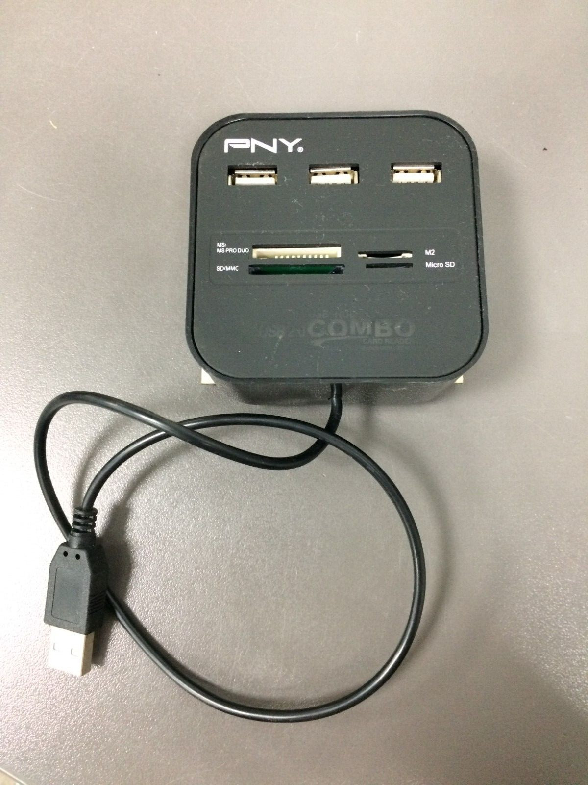 PNY Multi Slot Card Reader USB HUB 2.0 Combo Card Reader