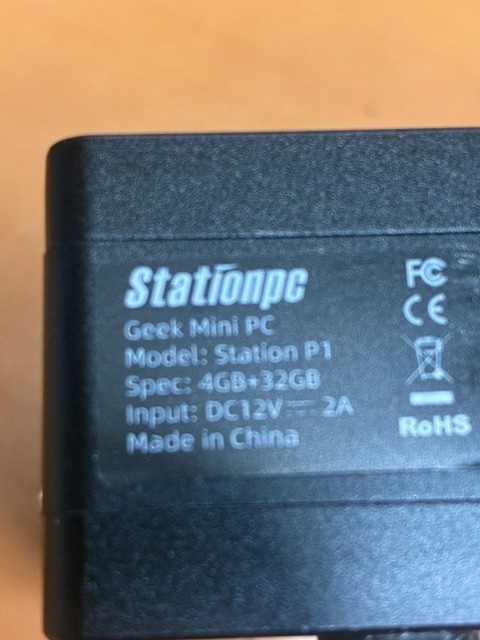 USED | ScreenCloud StationPC Station P1 Pro Entertainment Geek Mini PC - Black