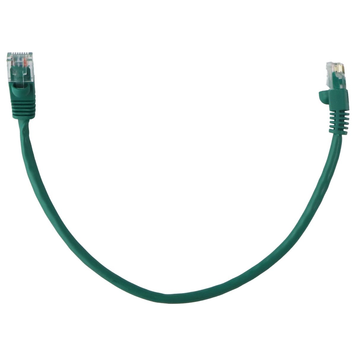 Generic CAT5e UTP Booted 350MHz Ethernet RJ-45 Patch Cable - Green/1-ft (10 Pk)