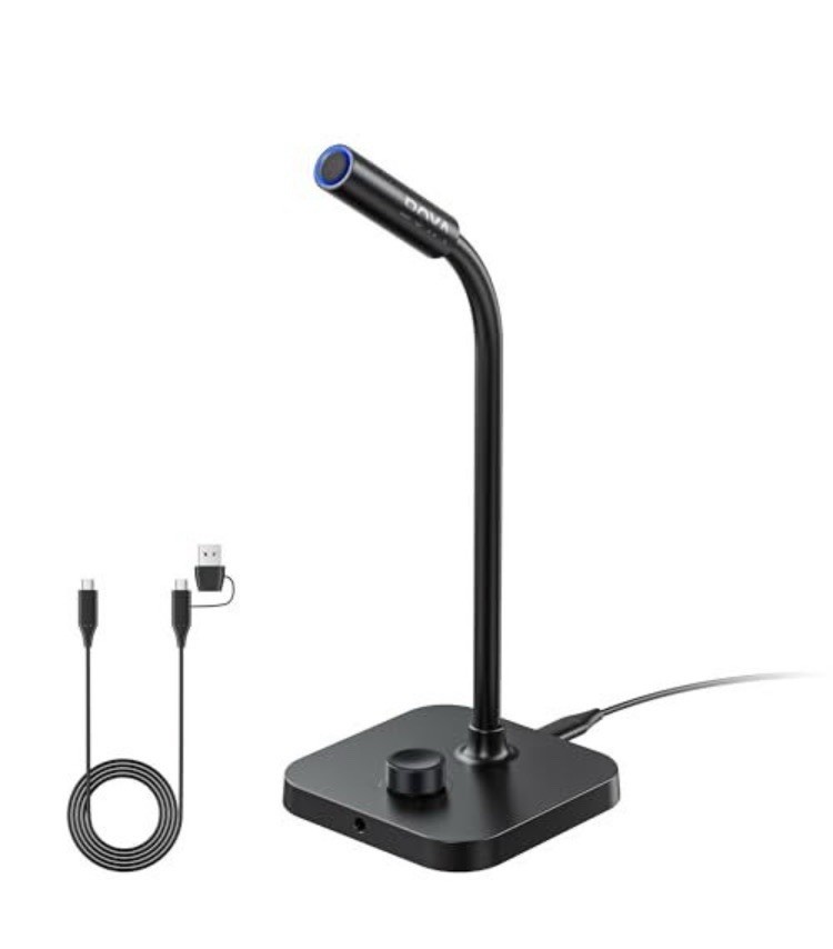 BOYA BY-CM40 USB Gooseneck Microphone for PC Mac Laptop Gaming Podcast 192kHz