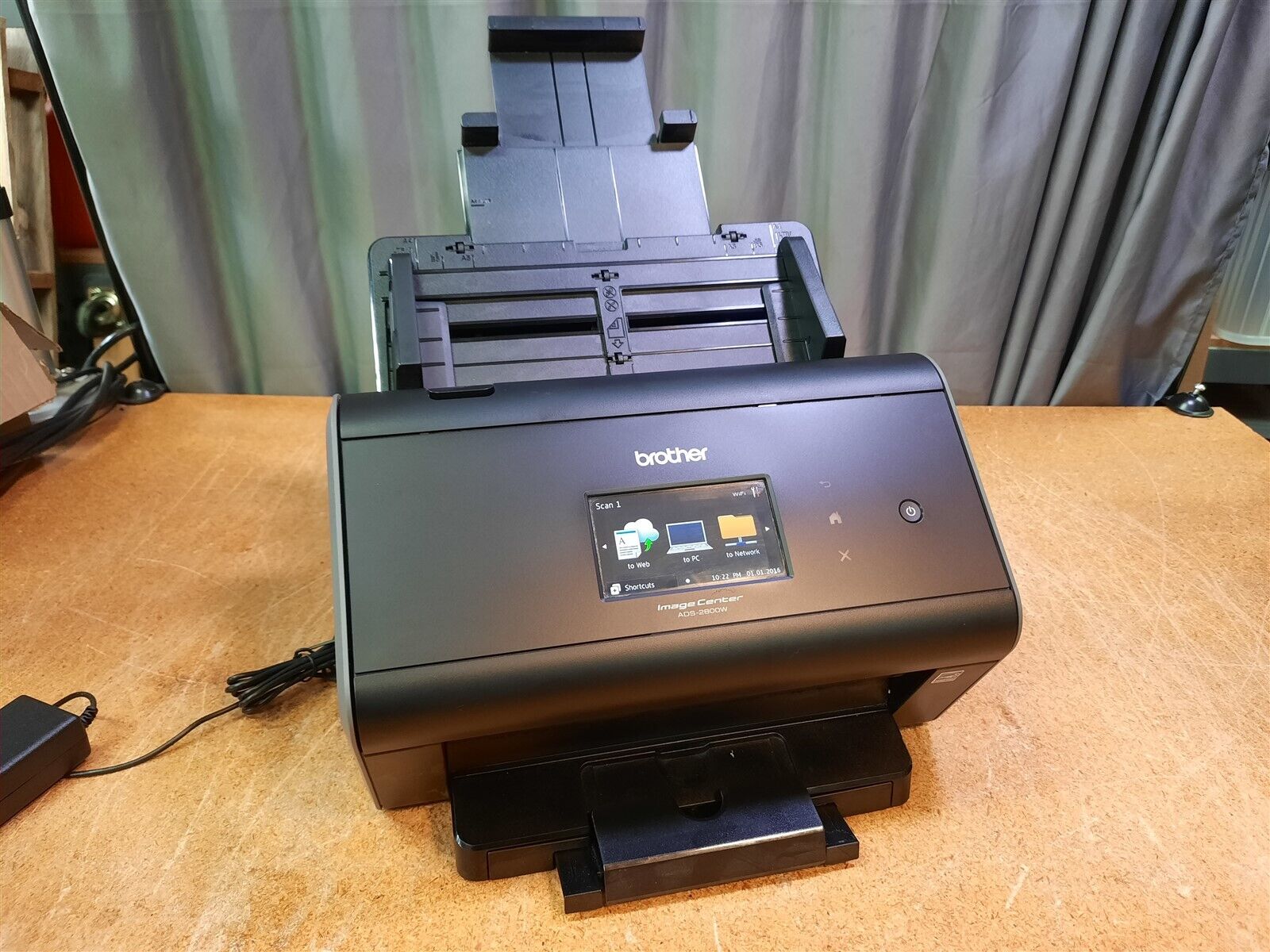Brother ADS-2800W Wireless Document Scanner with AC adapter
