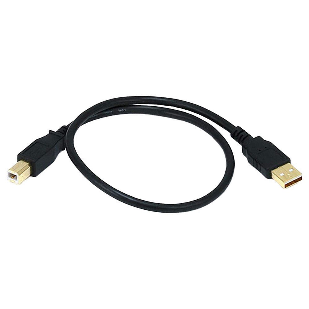 MONOPRICE 5436 Standard USB Cable,Black,18in L 5XFV2